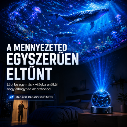 🌎ZBFBKSB® 2026 PRO MAX 5D intelligens világprojektor 🌎 Több mint 100 magával ragadó világ létrehozása Bluetooth vezérléssel és hangeffektekkel