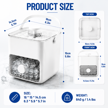 Make 48 Fresh Ice Cubes At Once — Release Them Instantly With One Simple Press