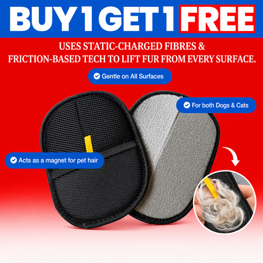 Pet Hair Remover Glove - Buy 1 Get 1 Free