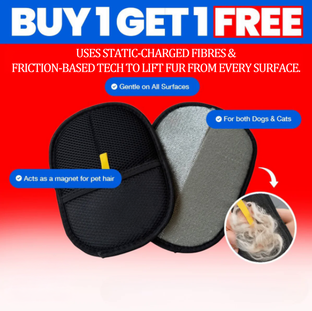 Pet Hair Remover Glove - Buy 1 Get 1 Free
